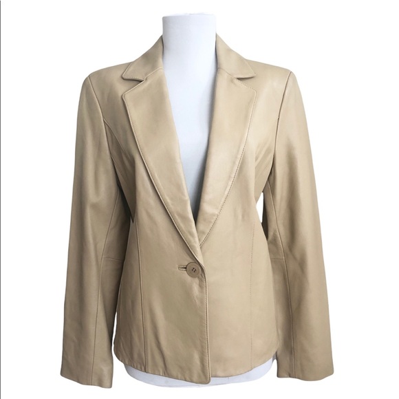 Valerie Stevens Jackets & Blazers - Valerie Stevens Leather Blazer Jacket